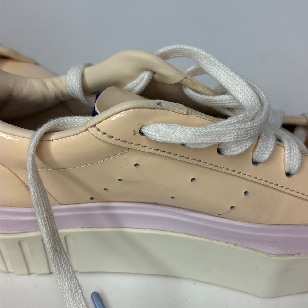 Adidas Originals Hyper Sleek Platform Sneakers Size 6 tan pink blue - Picture 15 of 15
